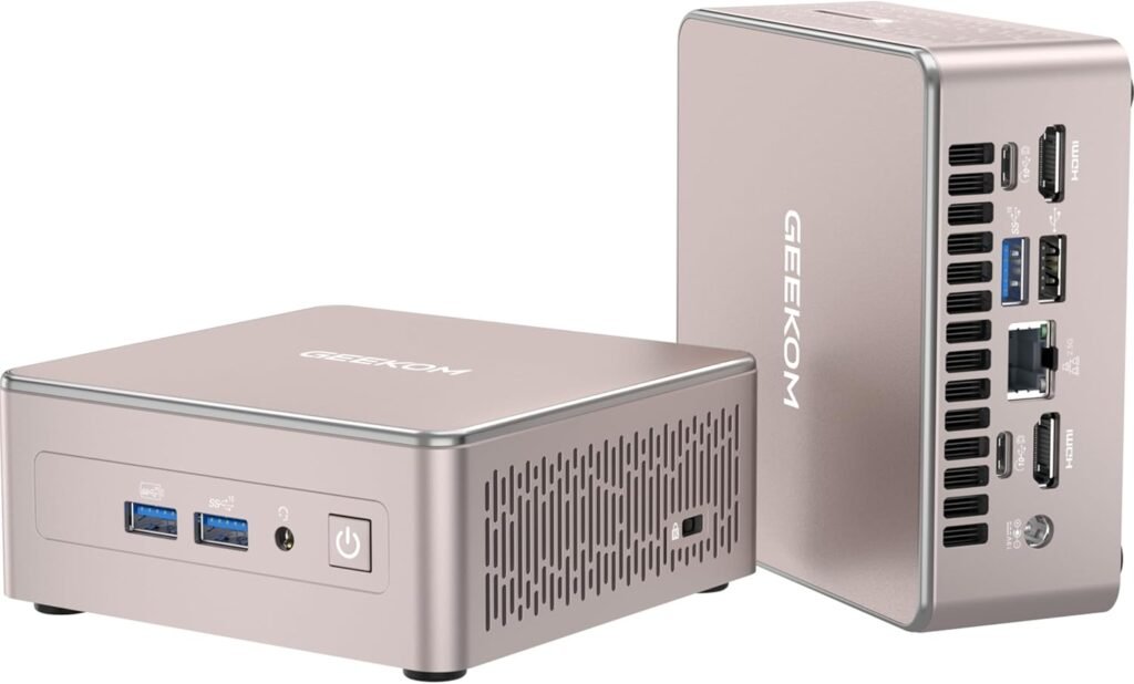GEEKOM A5 Mini PC: Compact Powerhouse with Ryzen 7, 16GB RAM, and 8K Support for Home and Office